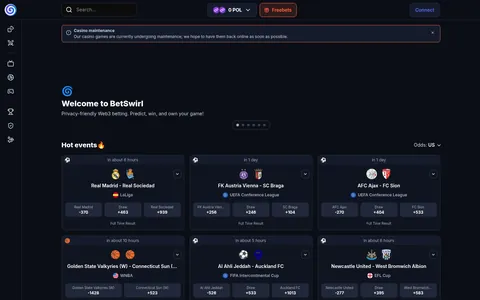 Betswirl public interface