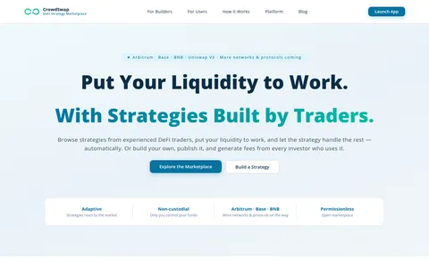 CrowdSwap public interface