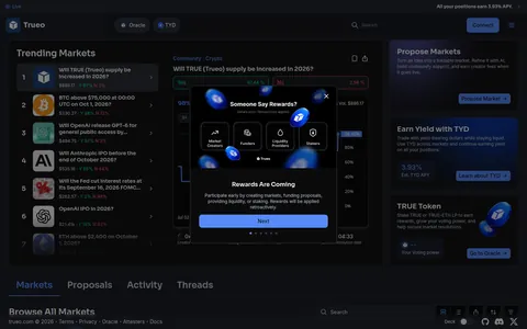 Trueo public interface
