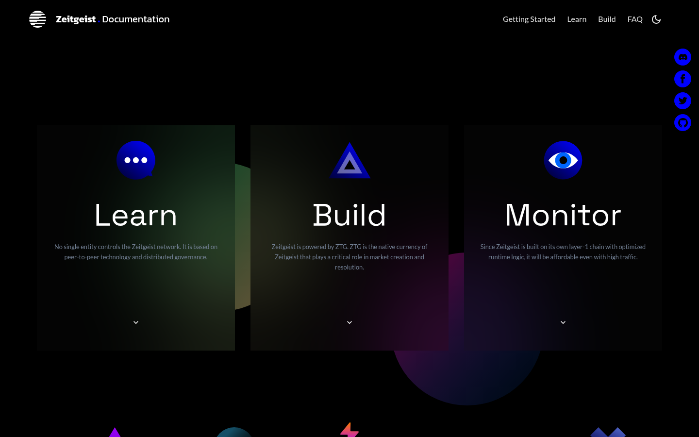 Zeitgeist documentation — Learn / Build / Monitor
